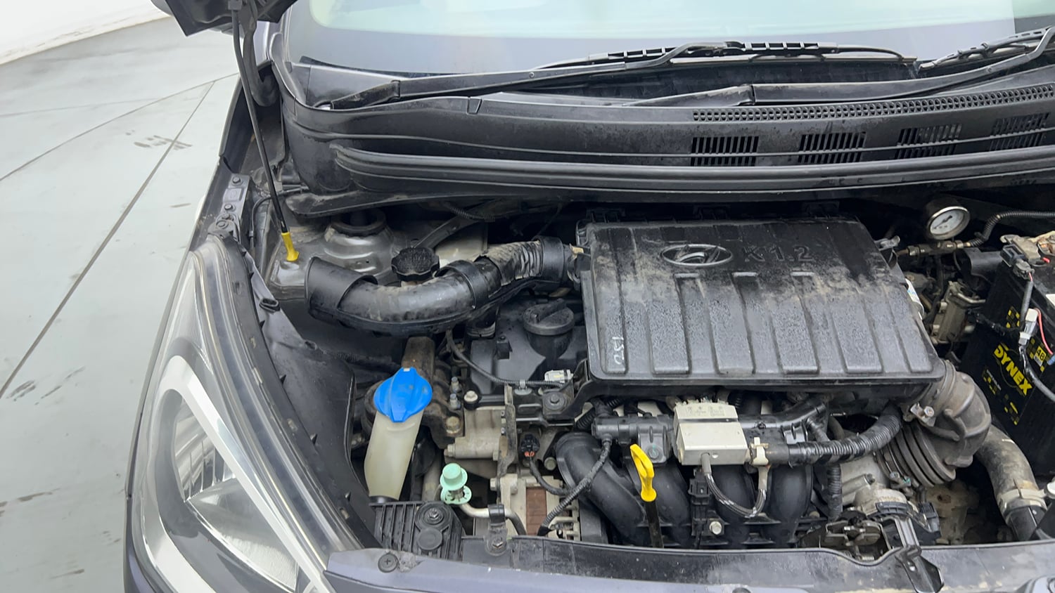 Used 2018 Hyundai Xcent E+ CNG (Outside Fitted) Cng Manual engine ENGINE RIGHT SIDE VIEW