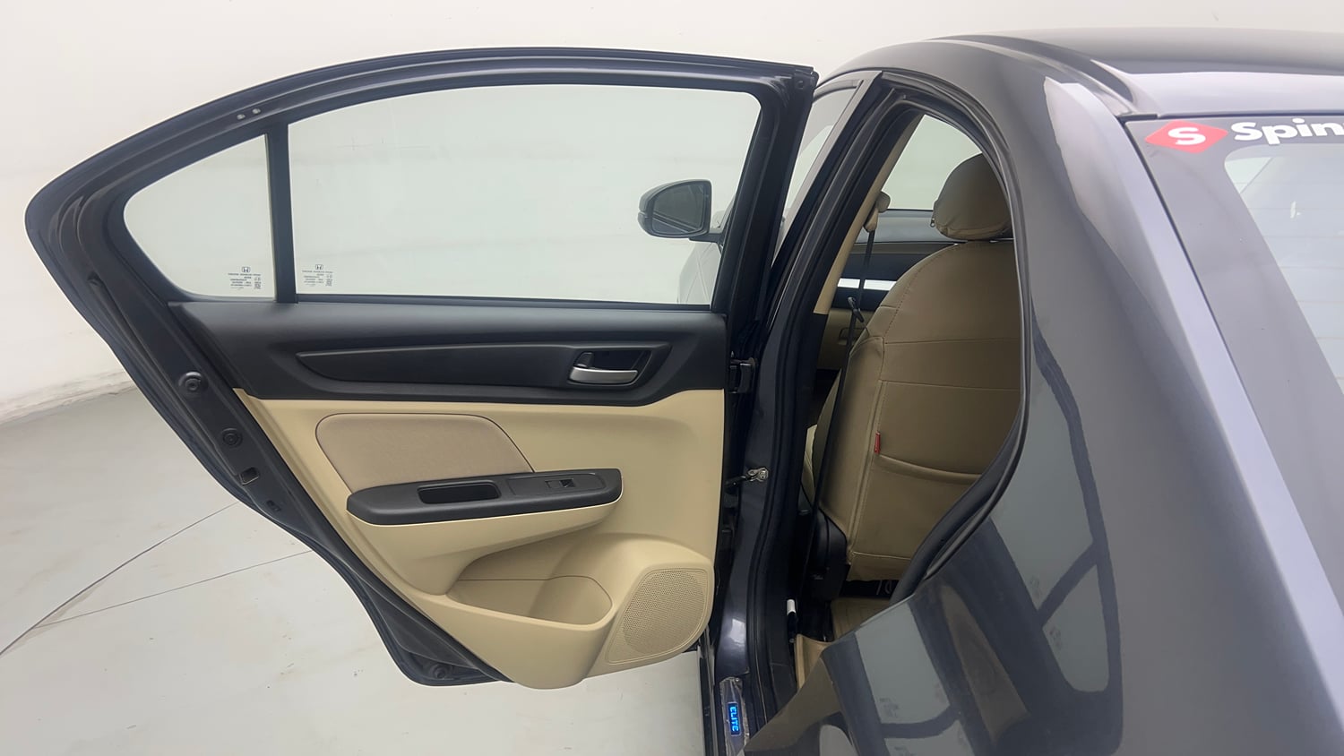 Used 2023 Honda Amaze VX 1.2 Petrol CVT Petrol Automatic interior LEFT REAR DOOR OPEN VIEW