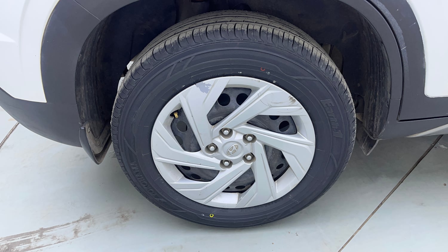 Used 2021 Hyundai Creta EX 1.5 Petrol Petrol Manual tyres RIGHT REAR TYRE RIM VIEW