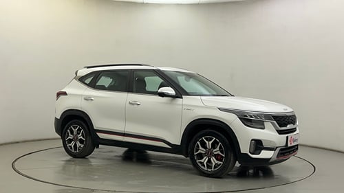 Used 2022 Kia Seltos GTX Plus 1.4 DCT Petrol Automatic exterior RIGHT FRONT CORNER VIEW