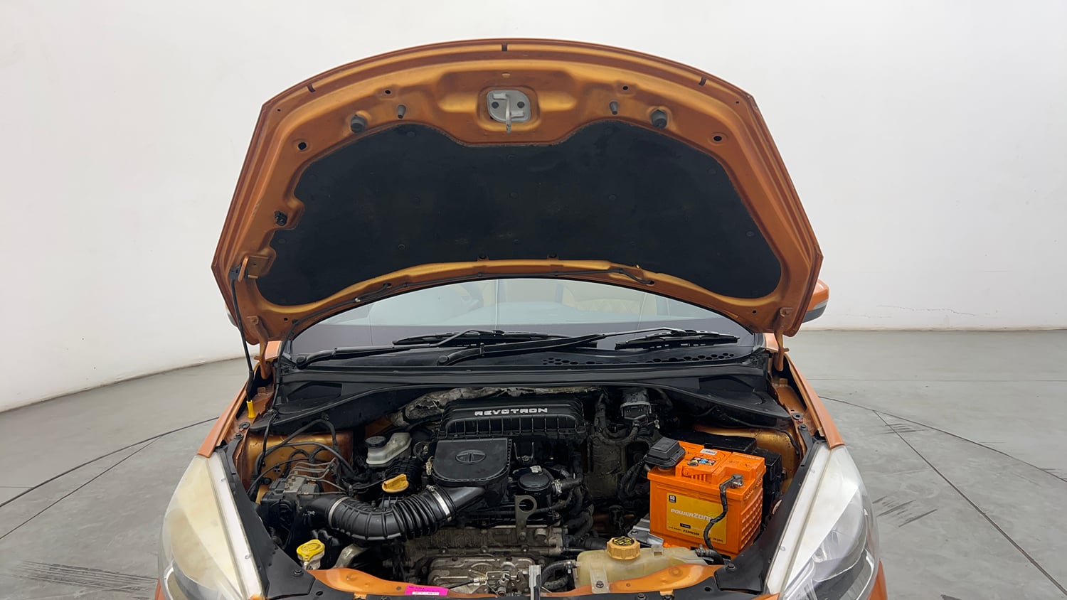 Used 2016 Tata Tiago Revotron XZ Petrol Manual engine ENGINE & BONNET OPEN FRONT VIEW