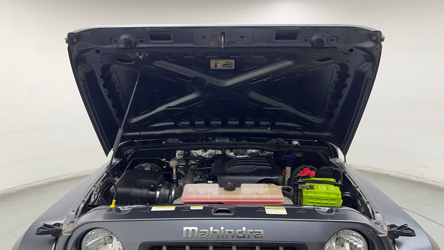 Used 2022 mahindra Thar LX Hard Top Petrol AT 4WD Petrol Automatic engine ENGINE & BONNET OPEN FRONT VIEW