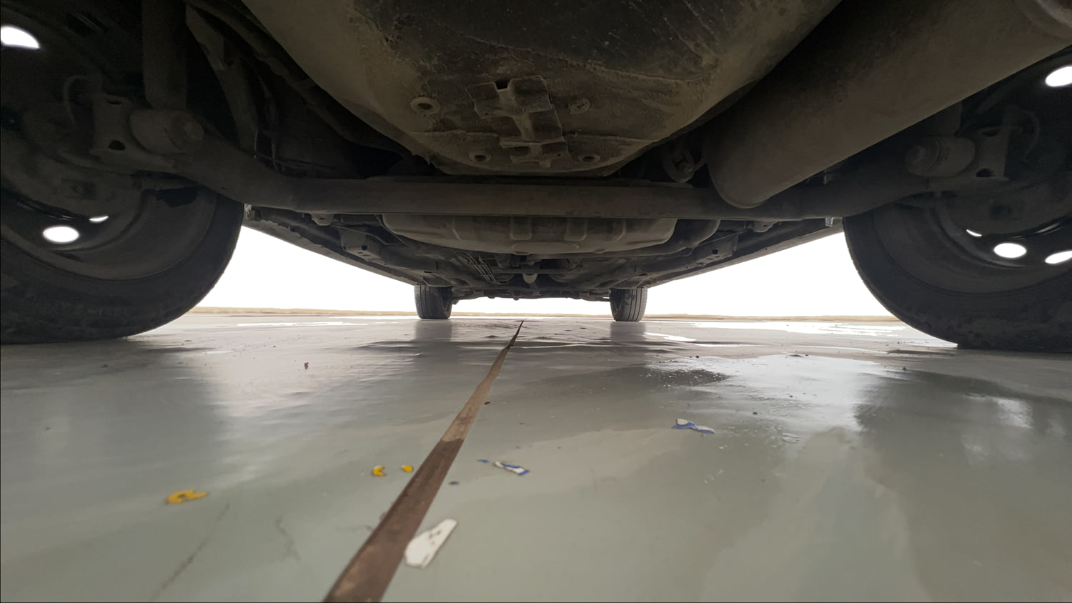 Used 2021 Tata Tiago XE Petrol Manual extra REAR UNDERBODY VIEW (TAKEN FROM REAR)