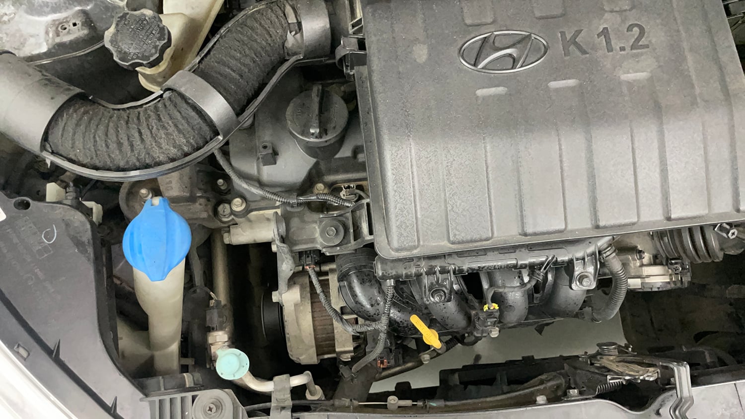 Used 2016 Hyundai Grand i10 Sportz 1.2 Kappa VTVT Petrol Manual engine ENGINE RIGHT SIDE VIEW