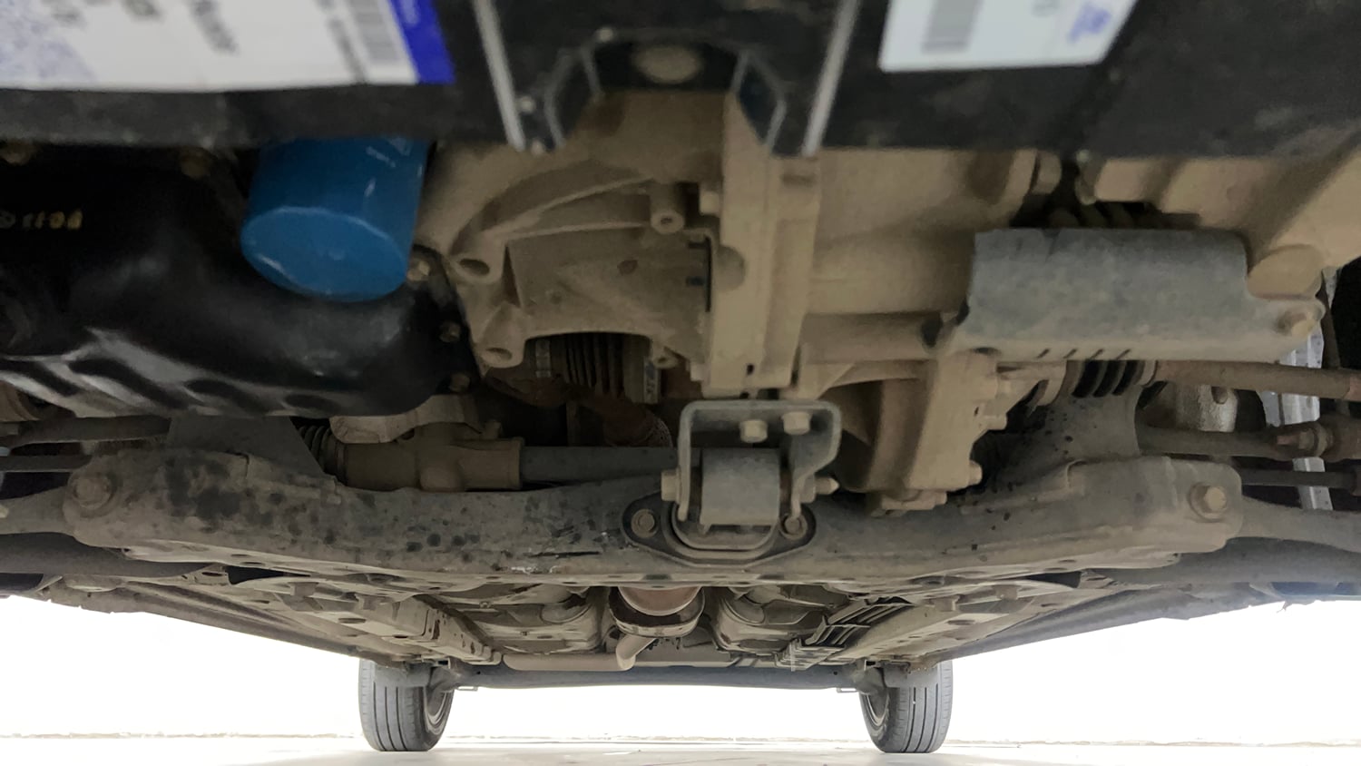 Used 2024 Hyundai Grand i10 Nios Asta 1.2 Kappa AMT Petrol Automatic extra FRONT LEFT UNDERBODY VIEW