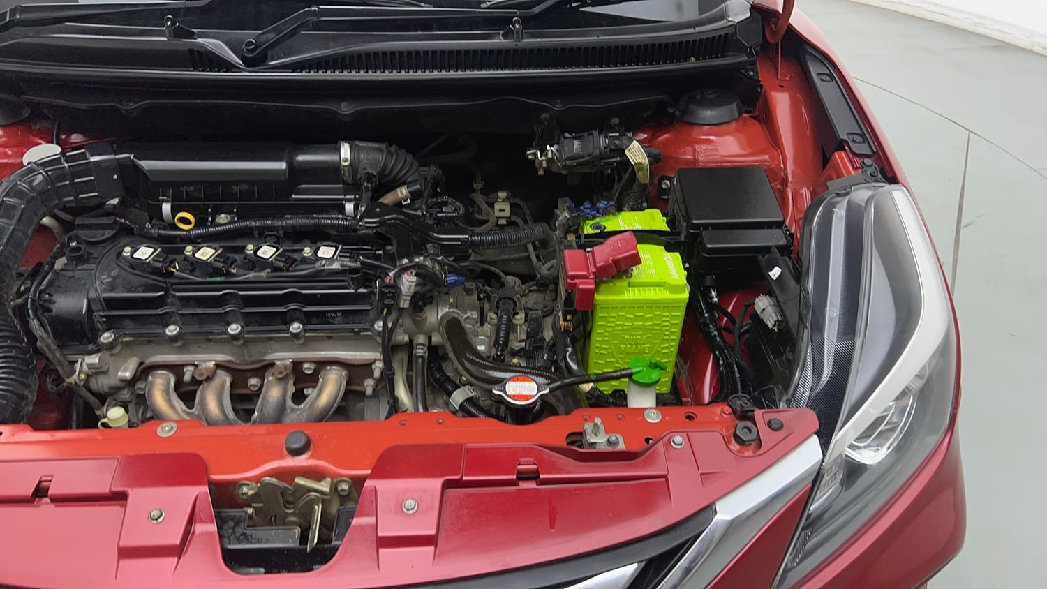 Used 2019 Toyota Glanza V CVT Petrol Automatic engine ENGINE LEFT SIDE VIEW