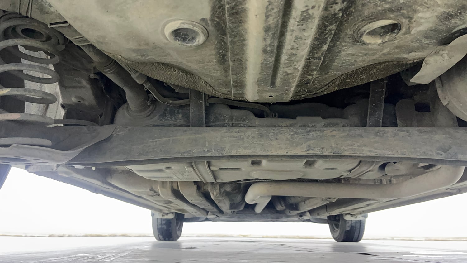 Used 2018 Hyundai Elite i20 Magna Executive 1.4 CRDI Diesel Manual extra REAR UNDERBODY VIEW (TAKEN FROM REAR)