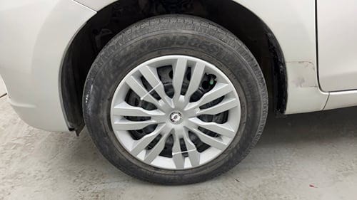 Used 2015 Maruti Suzuki Celerio VXi AMT Petrol Automatic tyres LEFT FRONT TYRE RIM VIEW