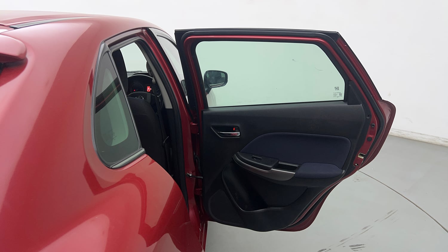 Used 2019 Toyota Glanza V CVT Petrol Automatic interior RIGHT REAR DOOR OPEN VIEW