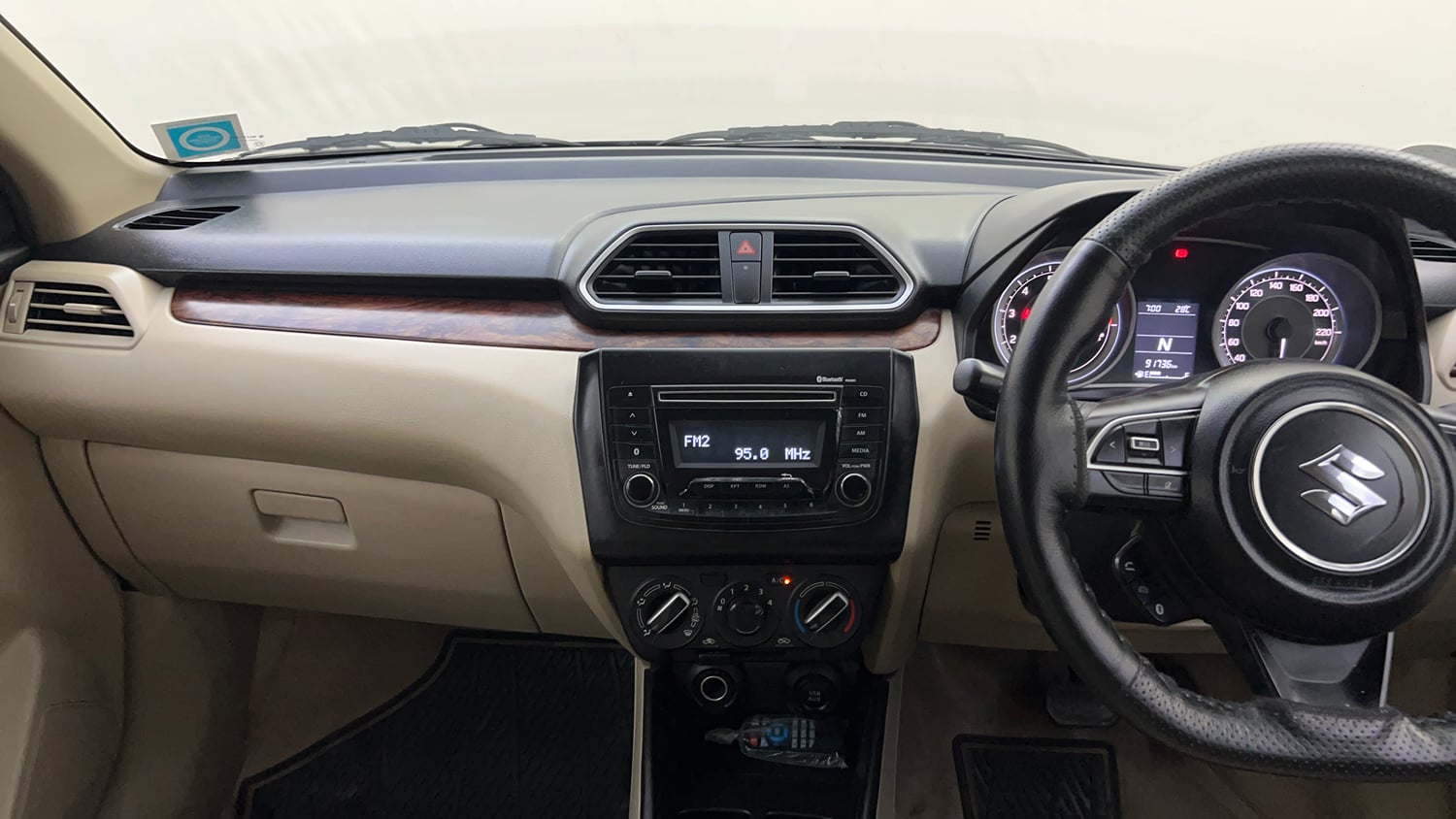 Used 2017 Maruti Suzuki Dzire VXi AMT Petrol Automatic interior MUSIC SYSTEM & AC CONTROL VIEW