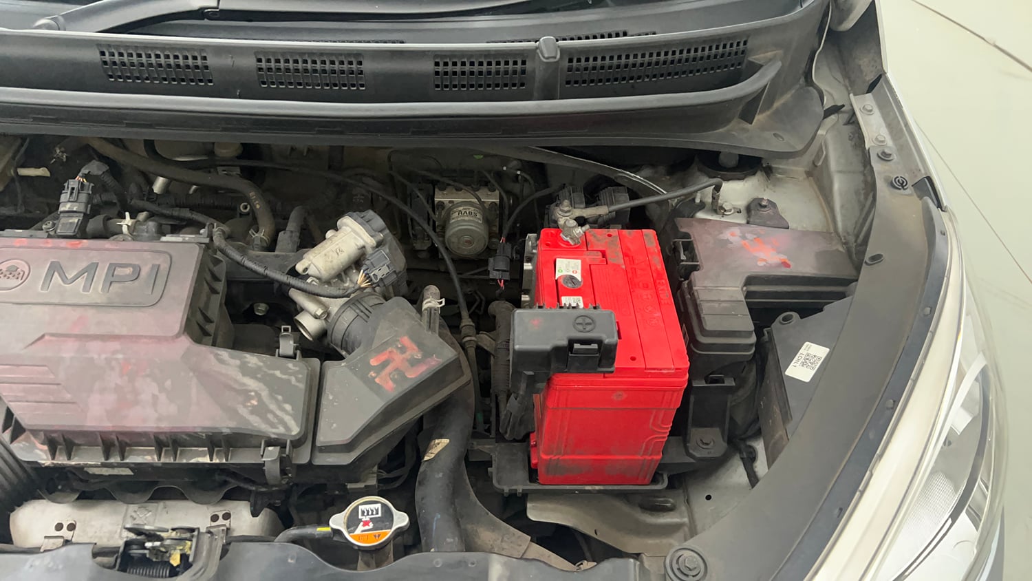 Used 2018 Hyundai Santro Sportz Petrol Manual engine ENGINE LEFT SIDE VIEW