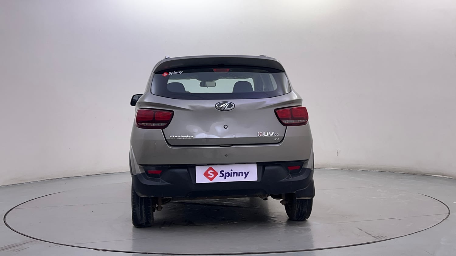 Used 2017 Mahindra KUV100 K4 6 STR Petrol Manual exterior BACK VIEW