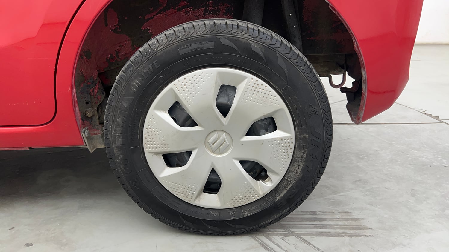 Used 2023 Maruti Suzuki Alto K10 VXi Plus AGS Petrol Automatic tyres LEFT REAR TYRE RIM VIEW