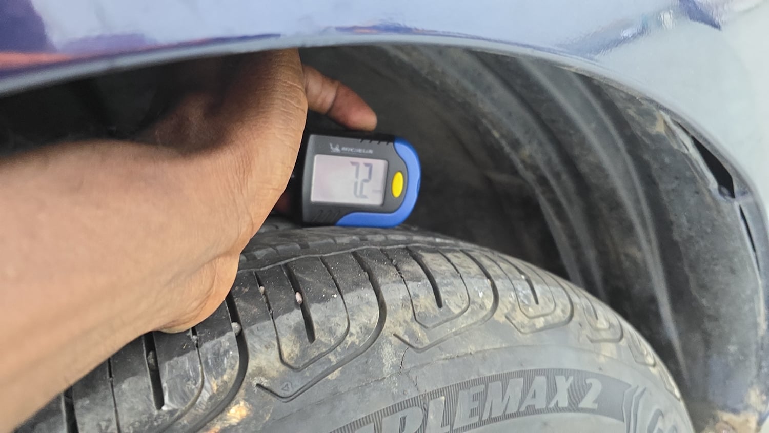 Used 2023 Tata Altroz XZ Diesel Diesel Manual tyres LEFT FRONT TYRE TREAD VIEW