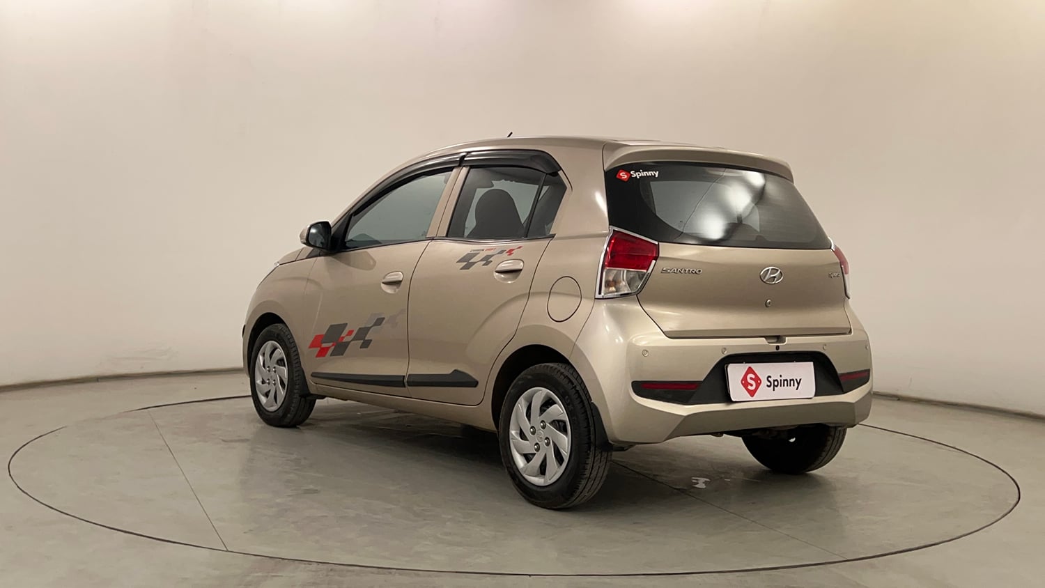 Used 2019 Hyundai Santro Sportz Petrol Manual exterior LEFT REAR CORNER VIEW