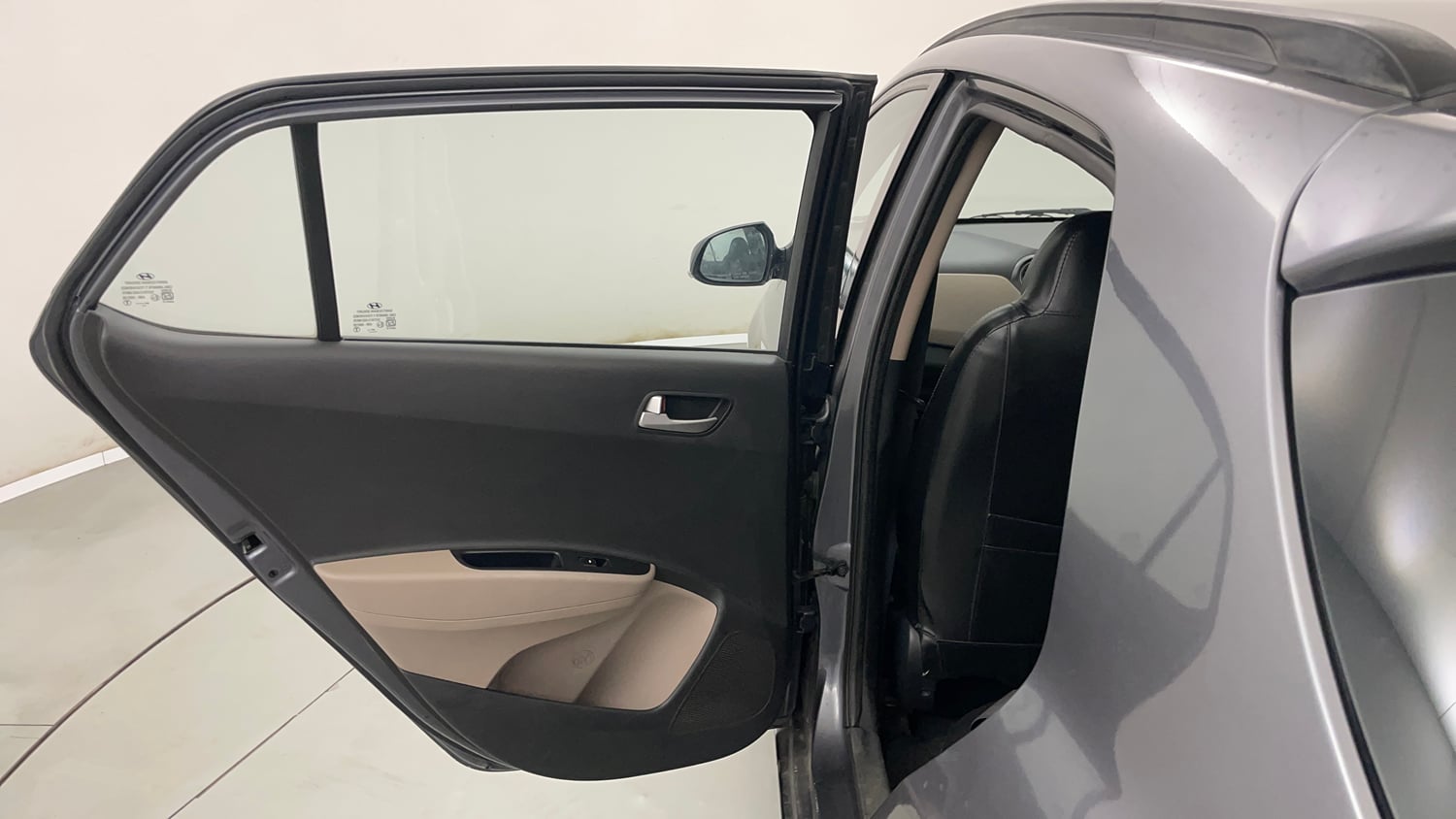 Used 2016 Hyundai Grand i10 Sportz 1.2 Kappa VTVT Petrol Manual interior LEFT REAR DOOR OPEN VIEW