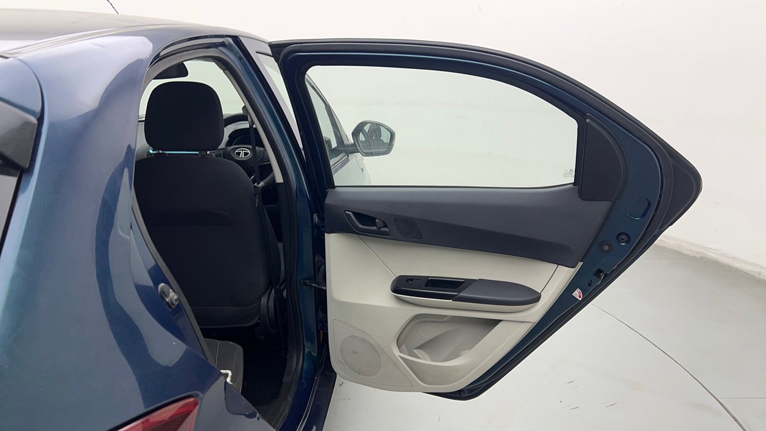 Used 2024 Tata Tiago EV XT Medium Range Electric Automatic interior RIGHT REAR DOOR OPEN VIEW