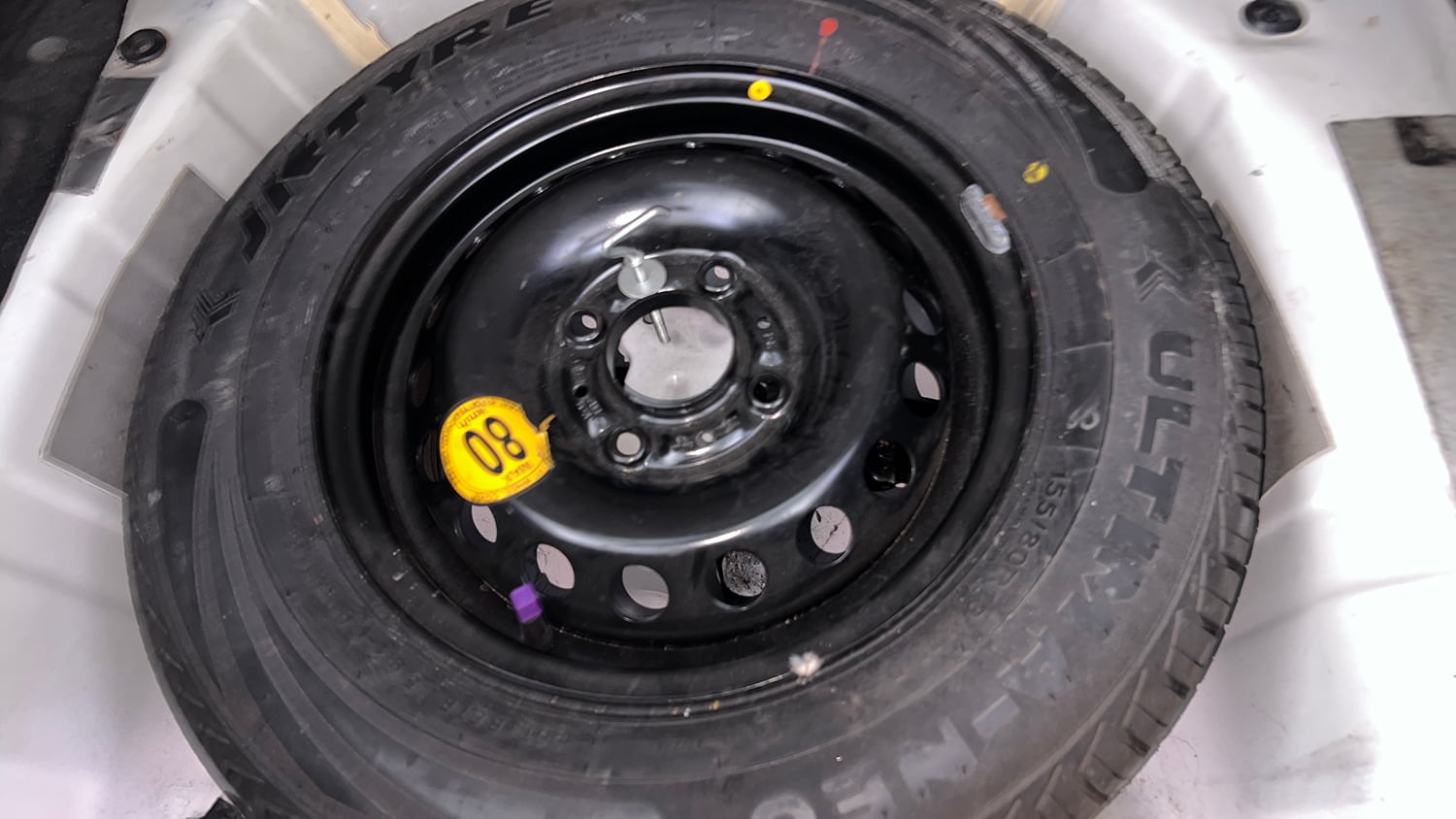 Used 2022 Tata Tiago XZA Plus Petrol Automatic tyres SPARE TYRE VIEW