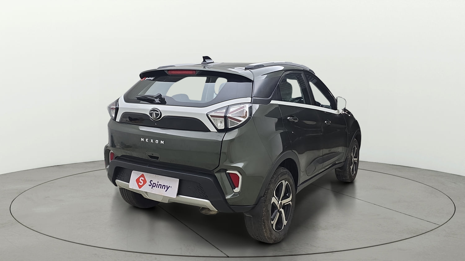 Used 2023 Tata Nexon XZ Plus LUXS Petrol Manual exterior RIGHT REAR CORNER VIEW