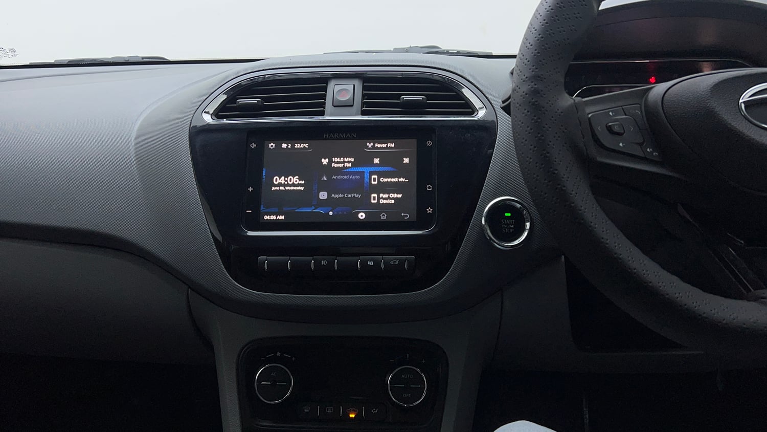 Used 2021 Tata Tigor XZ Plus Petrol Manual interior MUSIC SYSTEM & AC CONTROL VIEW