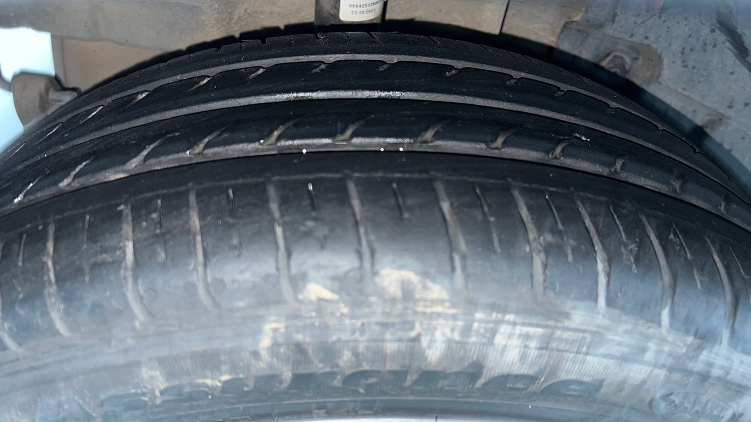 Used 2021 Tata Tigor XZ Plus Petrol Manual tyres RIGHT REAR TYRE TREAD VIEW