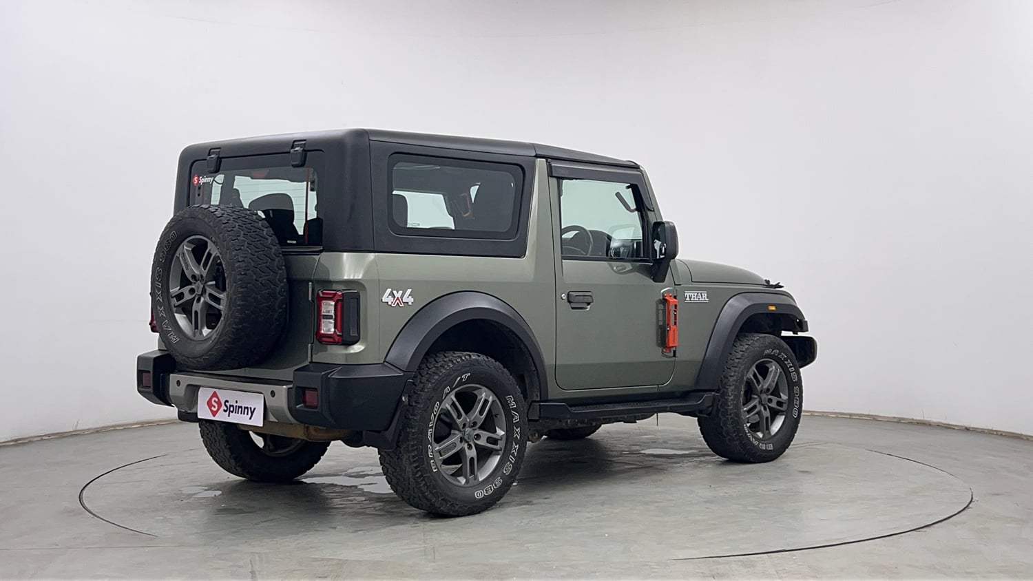Used 2022 mahindra Thar LX Hard Top Petrol AT 4WD Petrol Automatic exterior RIGHT REAR CORNER VIEW