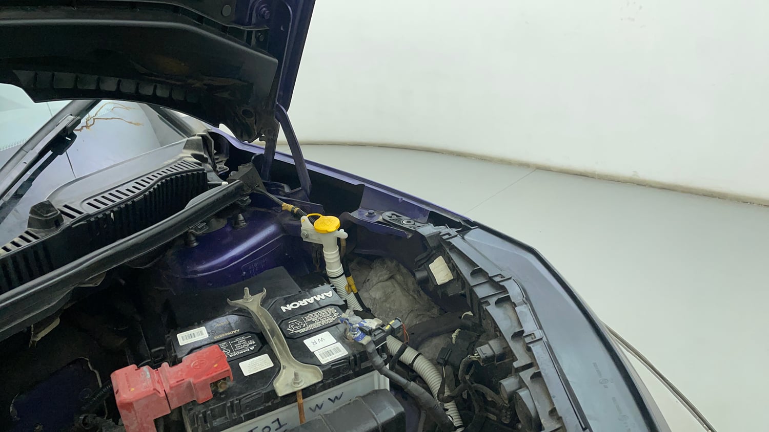 Used 2023 Tata Nexon Fearless Plus S Purple 1.2 Revotron Petrol 7DCA Dual Tone Petrol Automatic engine ENGINE LEFT SIDE HINGE & APRON VIEW