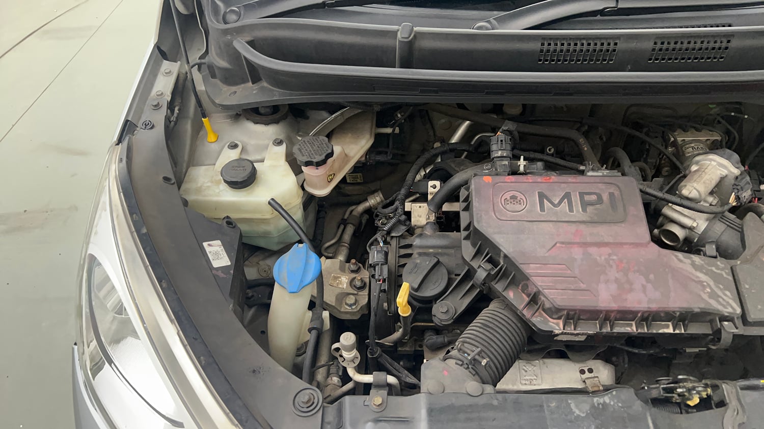 Used 2018 Hyundai Santro Sportz Petrol Manual engine ENGINE RIGHT SIDE VIEW