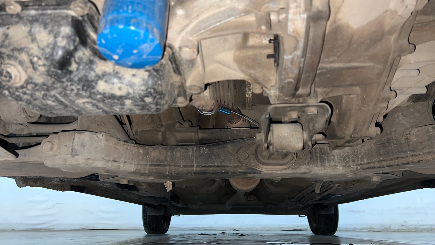 Used 2021 Hyundai Grand i10 Nios Magna 1.2 Kappa VTVT CNG Cng Manual extra FRONT LEFT UNDERBODY VIEW