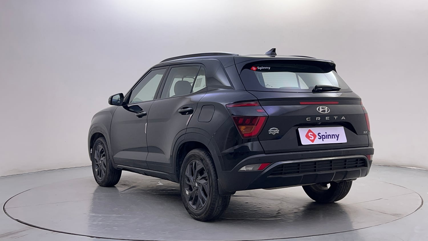 Used 2023 Hyundai Creta SX (O) 1.5 Petrol IVT Knight Petrol Automatic exterior LEFT REAR CORNER VIEW