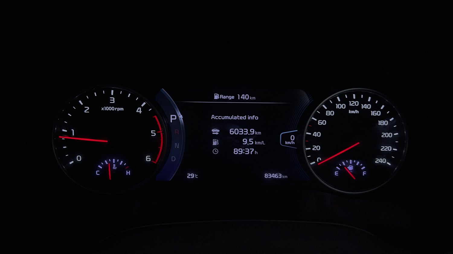 Used 2020 Kia Seltos GTX Plus AT 1.5 Diesel Diesel Automatic interior CLUSTERMETER VIEW