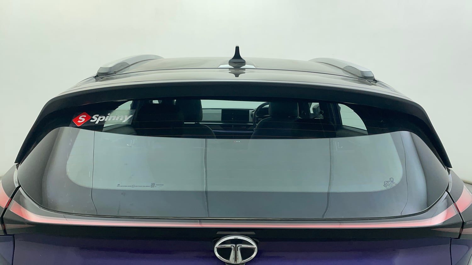 Used 2023 Tata Nexon Fearless Plus S Purple 1.2 Revotron Petrol 7DCA Dual Tone Petrol Automatic exterior BACK WINDSHIELD VIEW