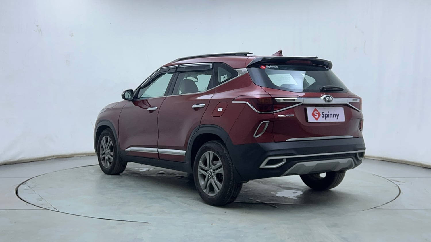Used 2020 kia Seltos HTX IVT 1.5 Petrol Automatic exterior LEFT REAR CORNER VIEW