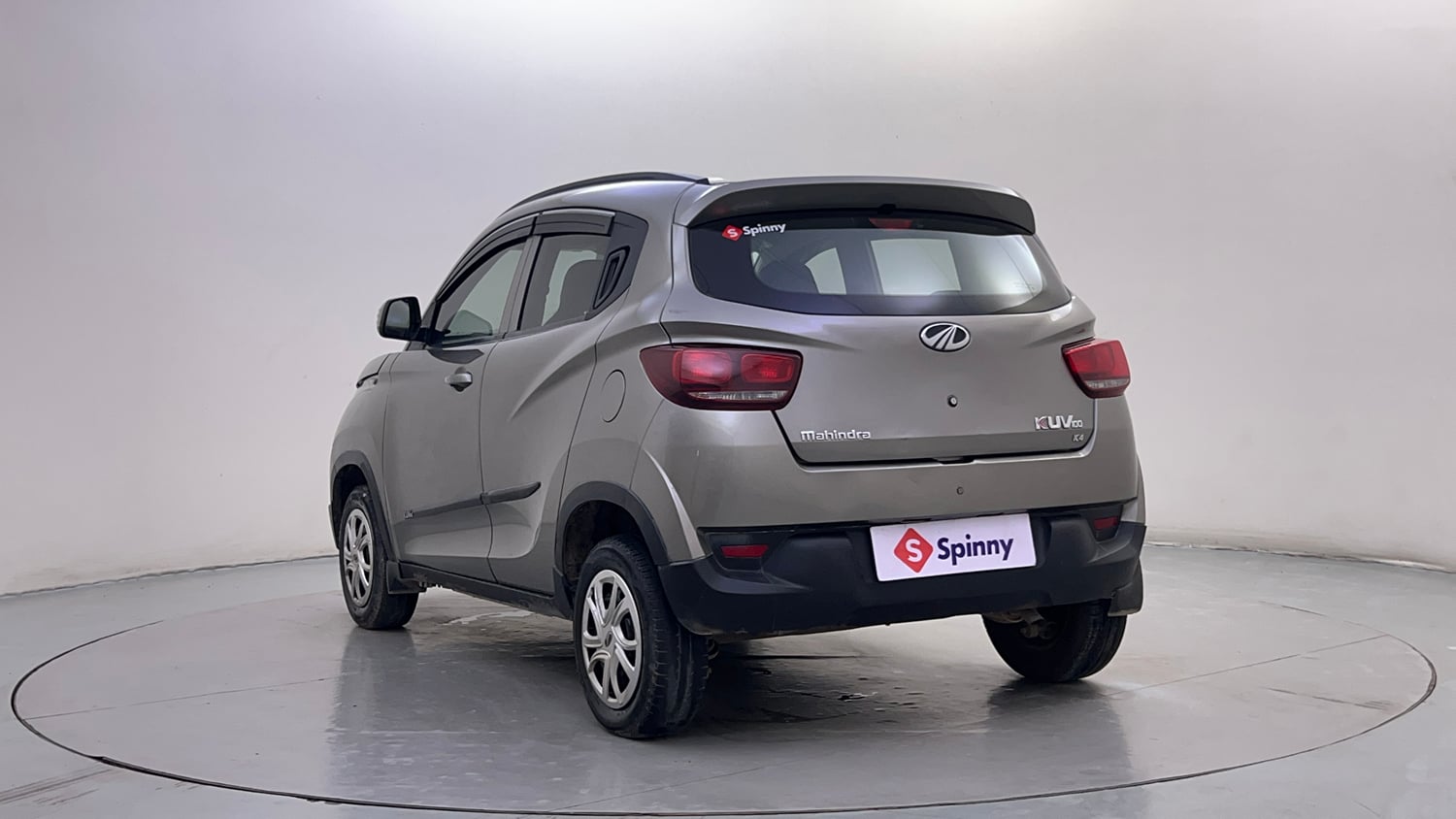 Used 2017 Mahindra KUV100 K4 6 STR Petrol Manual exterior LEFT REAR CORNER VIEW