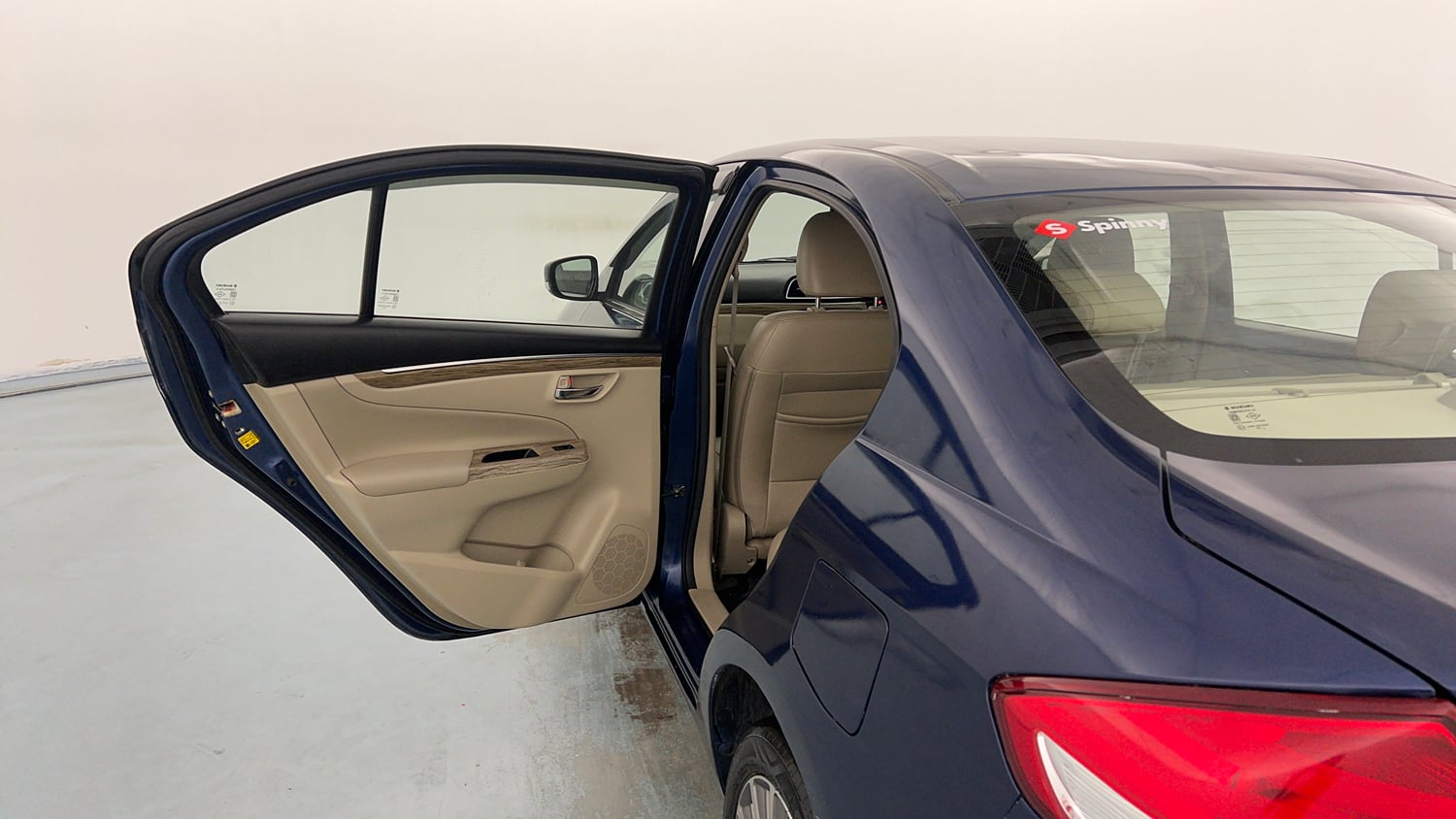 Used 2019 Maruti Suzuki Ciaz Alpha Hybrid 1.5 Petrol Manual interior LEFT REAR DOOR OPEN VIEW
