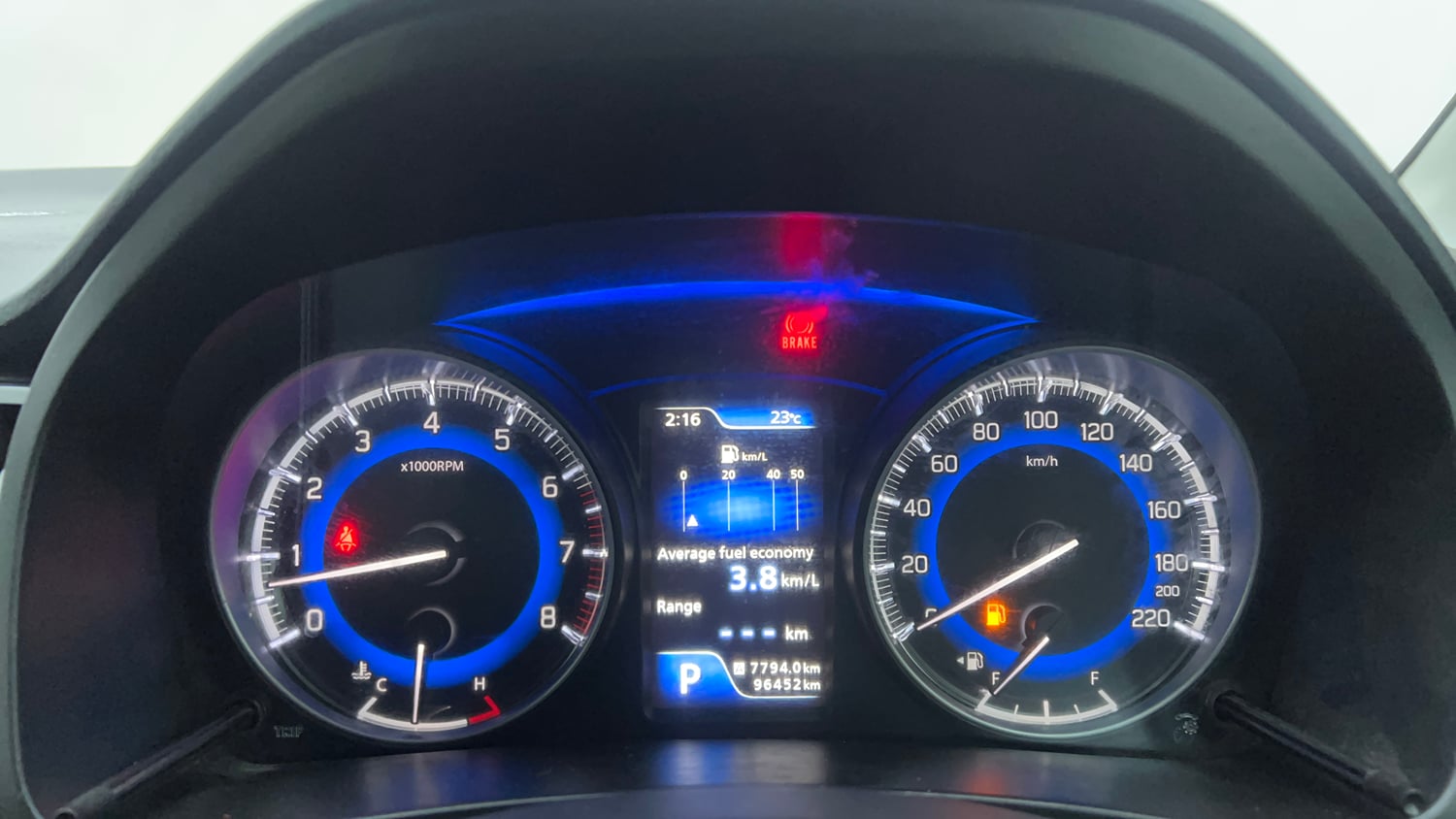 Used 2018 Maruti Suzuki Baleno Alpha 1.2 AT Petrol Automatic interior CLUSTERMETER VIEW
