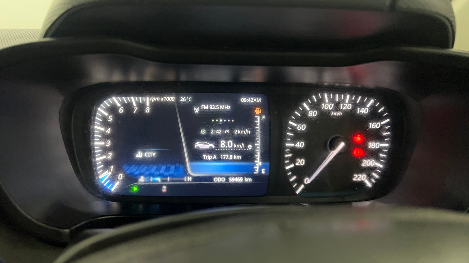 Used 2021 Tata Altroz XZ Plus i-Turbo Petrol Petrol Manual interior CLUSTERMETER VIEW