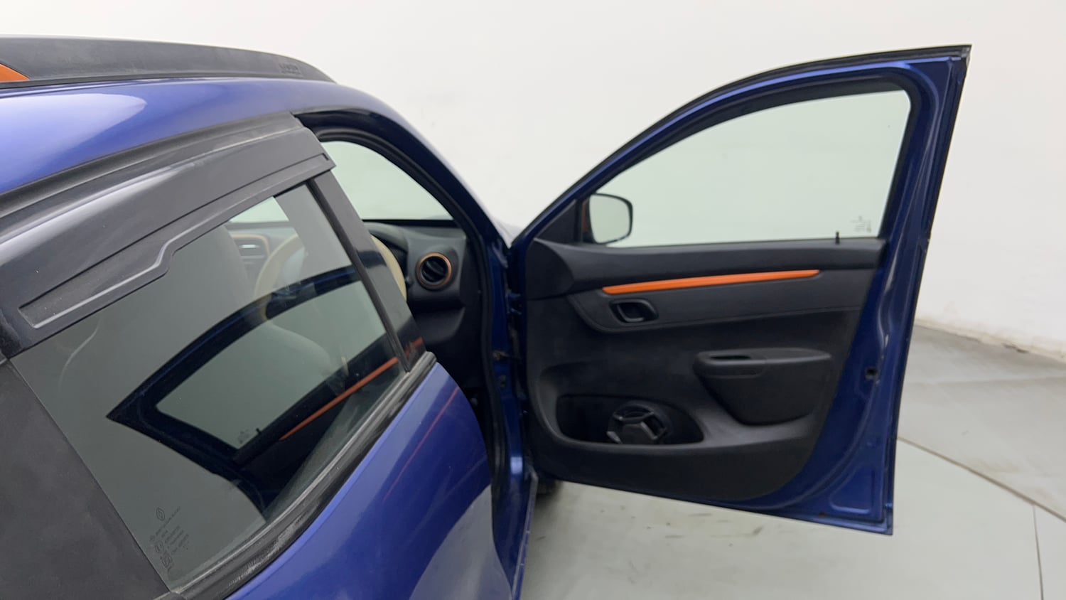 Used 2018 Renault Kwid CLIMBER 1.0 Petrol Manual interior RIGHT FRONT DOOR OPEN VIEW