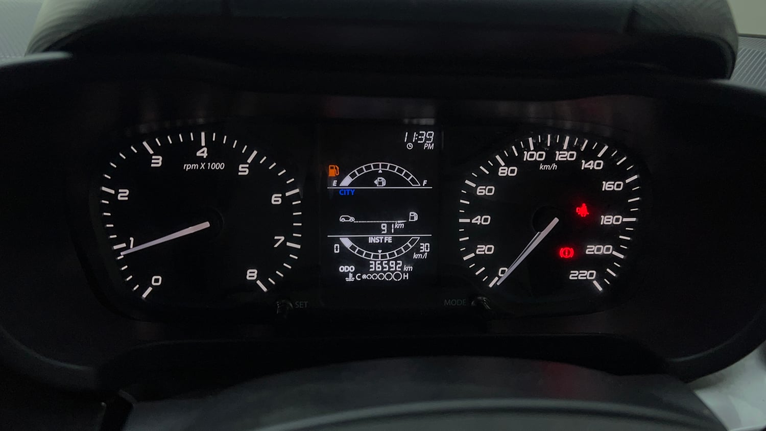 Used 2023 Tata Altroz XM (S) Petrol Petrol Manual interior CLUSTERMETER VIEW