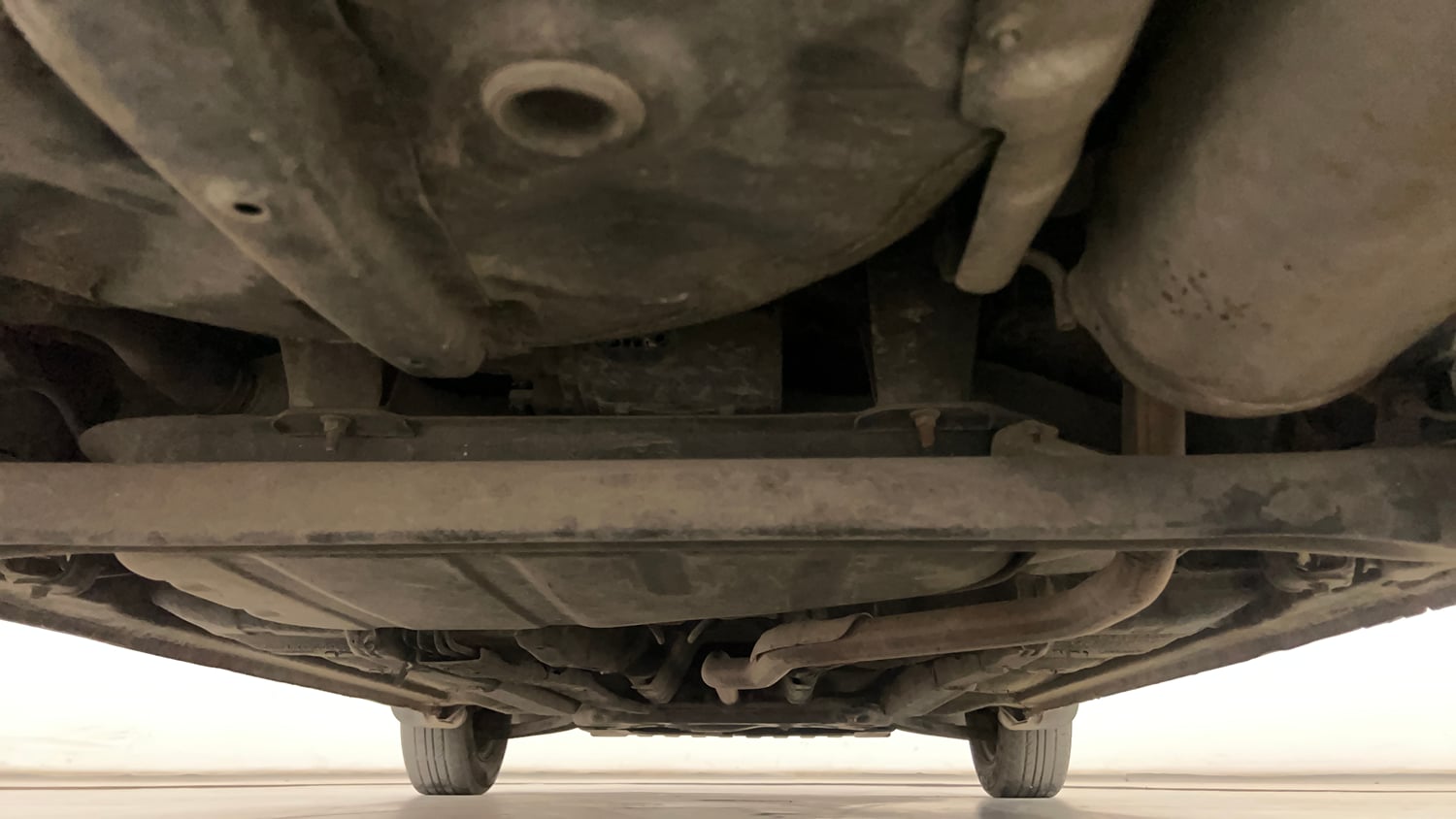 Used 2013 Hyundai i20 Magna 1.2 Petrol Manual extra REAR UNDERBODY VIEW (TAKEN FROM REAR)