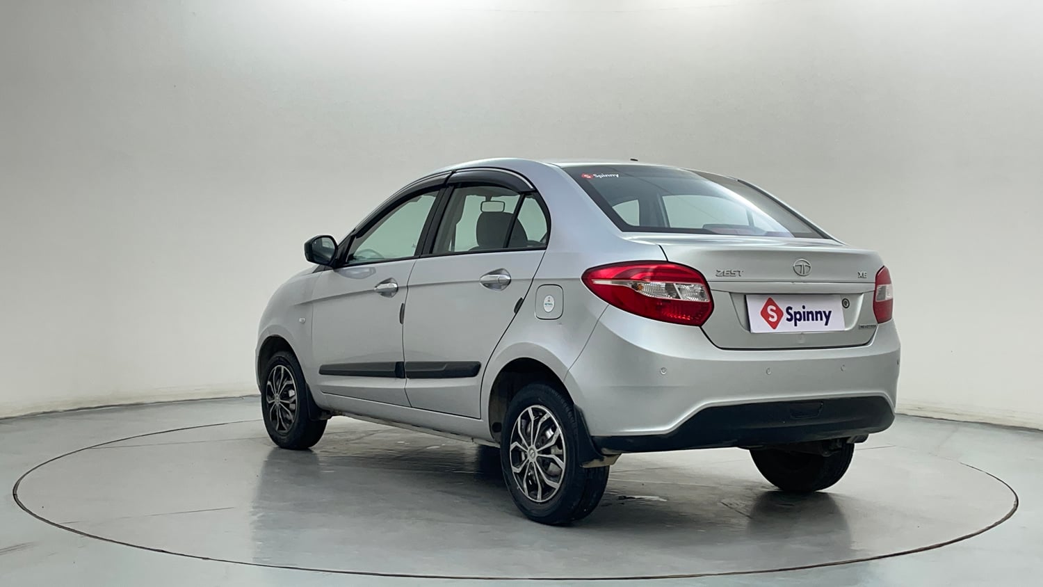 Used 2017 Tata Zest XE Petrol Petrol Manual exterior LEFT REAR CORNER VIEW