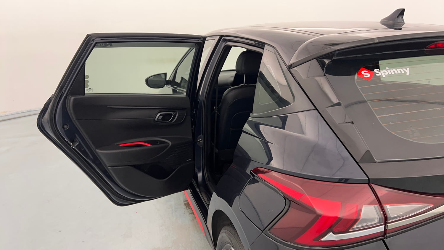 Used 2023 Hyundai i20 N Line N8 1.0 Turbo DCT Petrol Automatic interior LEFT REAR DOOR OPEN VIEW
