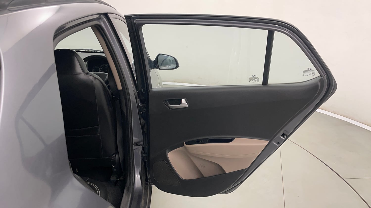 Used 2016 Hyundai Grand i10 Sportz 1.2 Kappa VTVT Petrol Manual interior RIGHT REAR DOOR OPEN VIEW