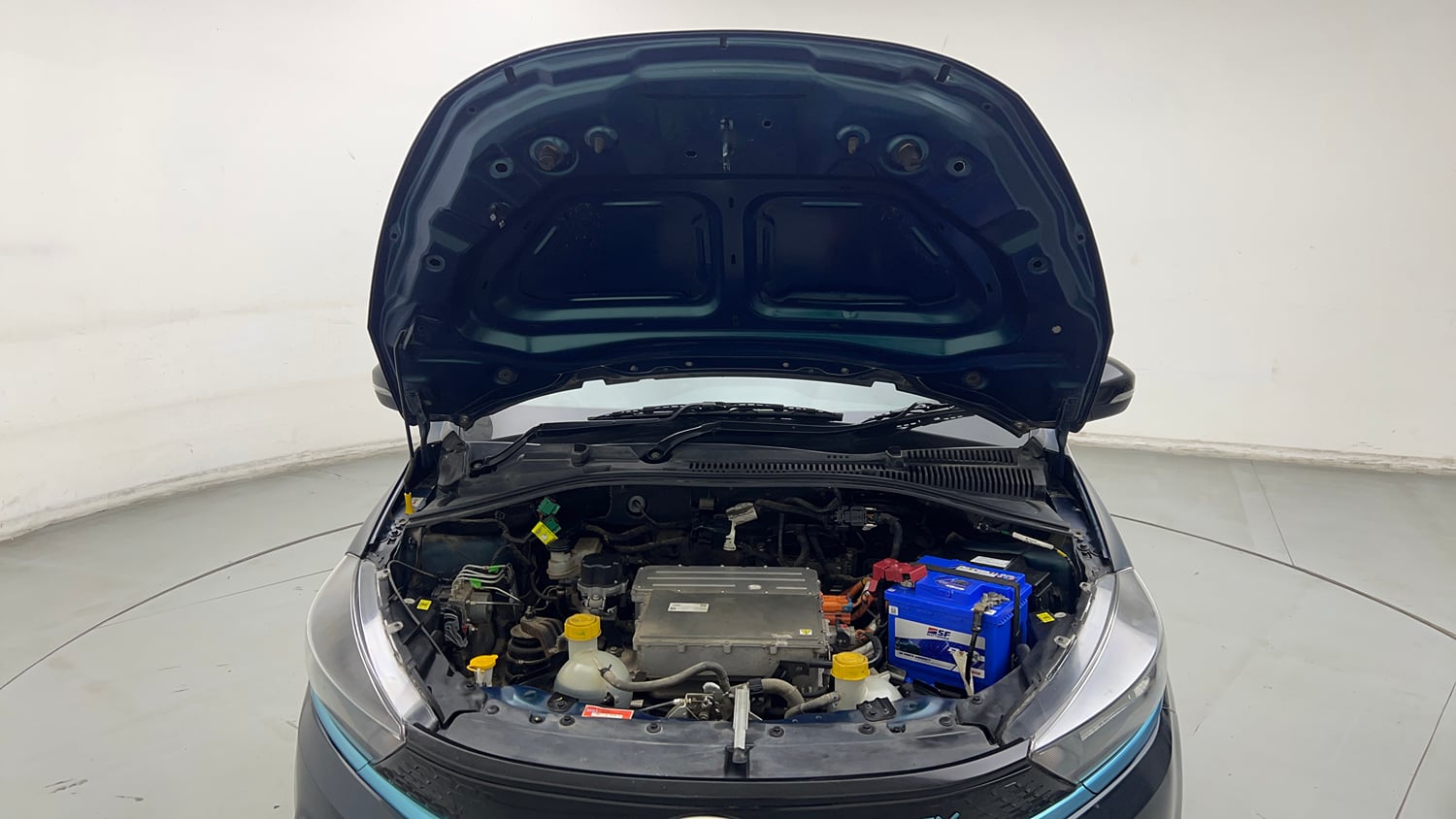 Used 2024 Tata Tiago EV XT Medium Range Electric Automatic engine ENGINE & BONNET OPEN FRONT VIEW