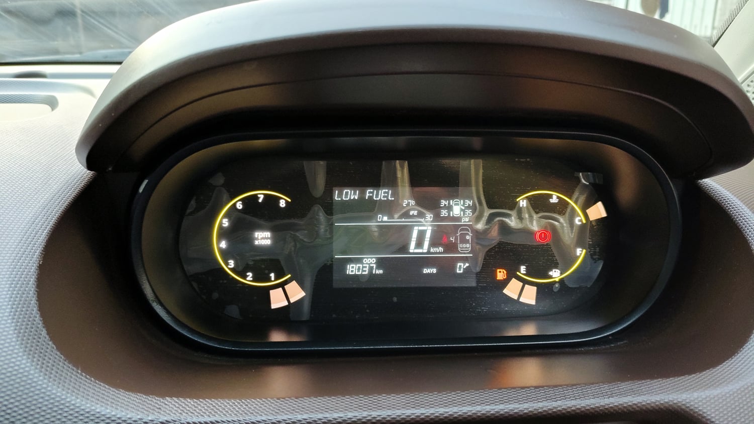 Used 2025 Tata Tigor XZ Plus LUX Petrol Manual interior CLUSTERMETER VIEW