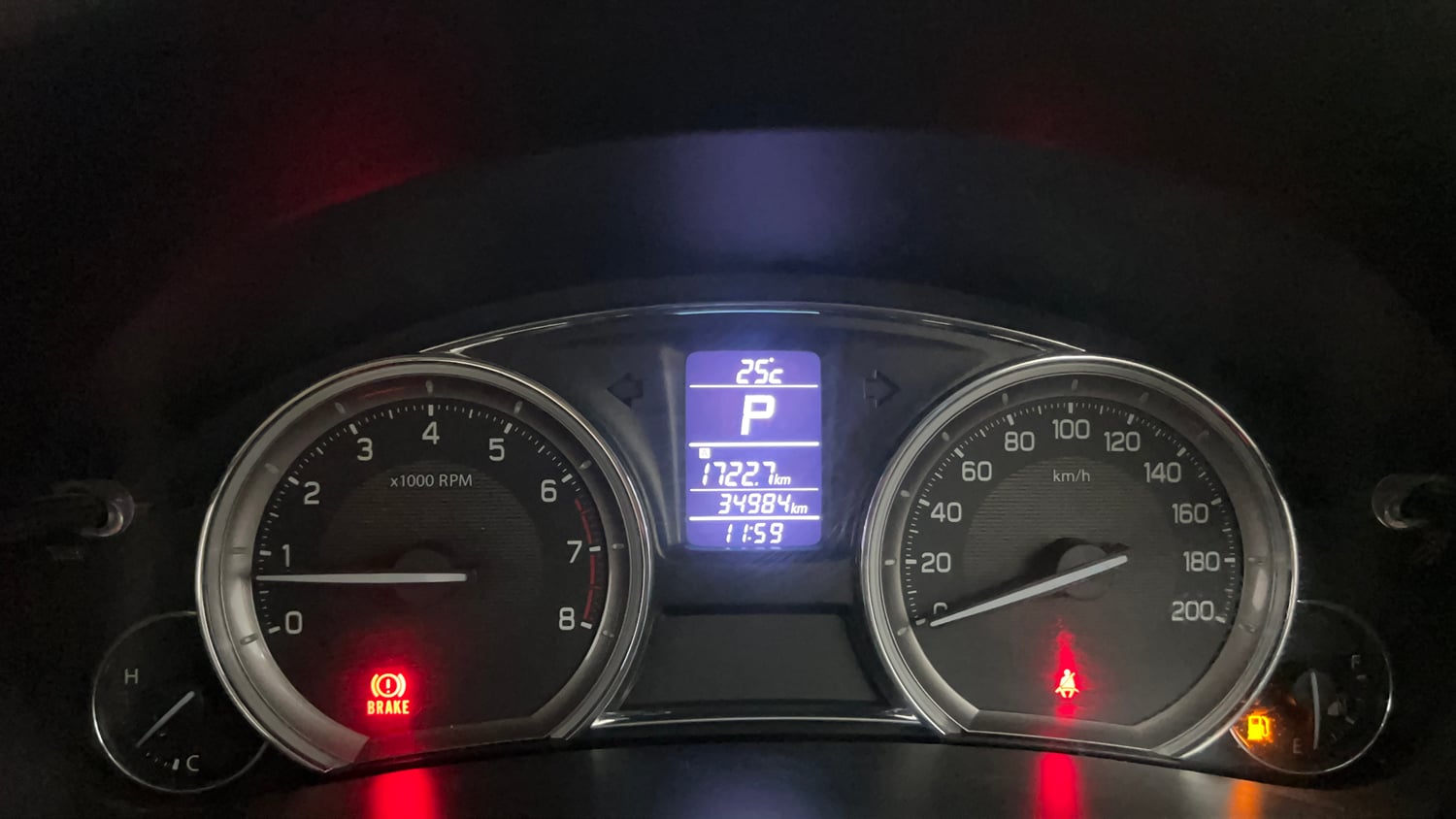 Used 2018 Maruti Suzuki Ciaz Delta 1.4 AT Petrol Automatic interior CLUSTERMETER VIEW