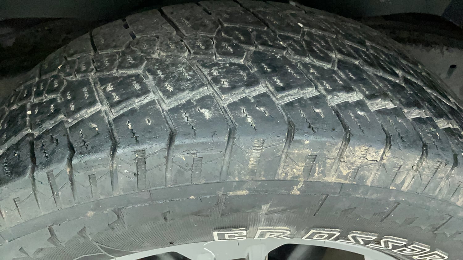 Used 2024 Mahindra Thar LX Hard Top Diesel MT 4WD Diesel Manual tyres RIGHT REAR TYRE TREAD VIEW