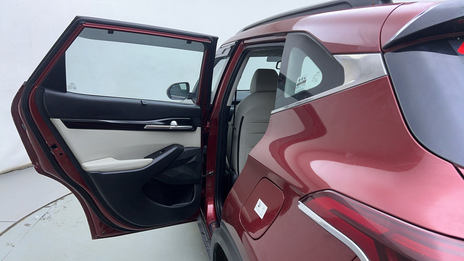 Used 2020 kia Seltos HTX IVT 1.5 Petrol Automatic interior LEFT REAR DOOR OPEN VIEW