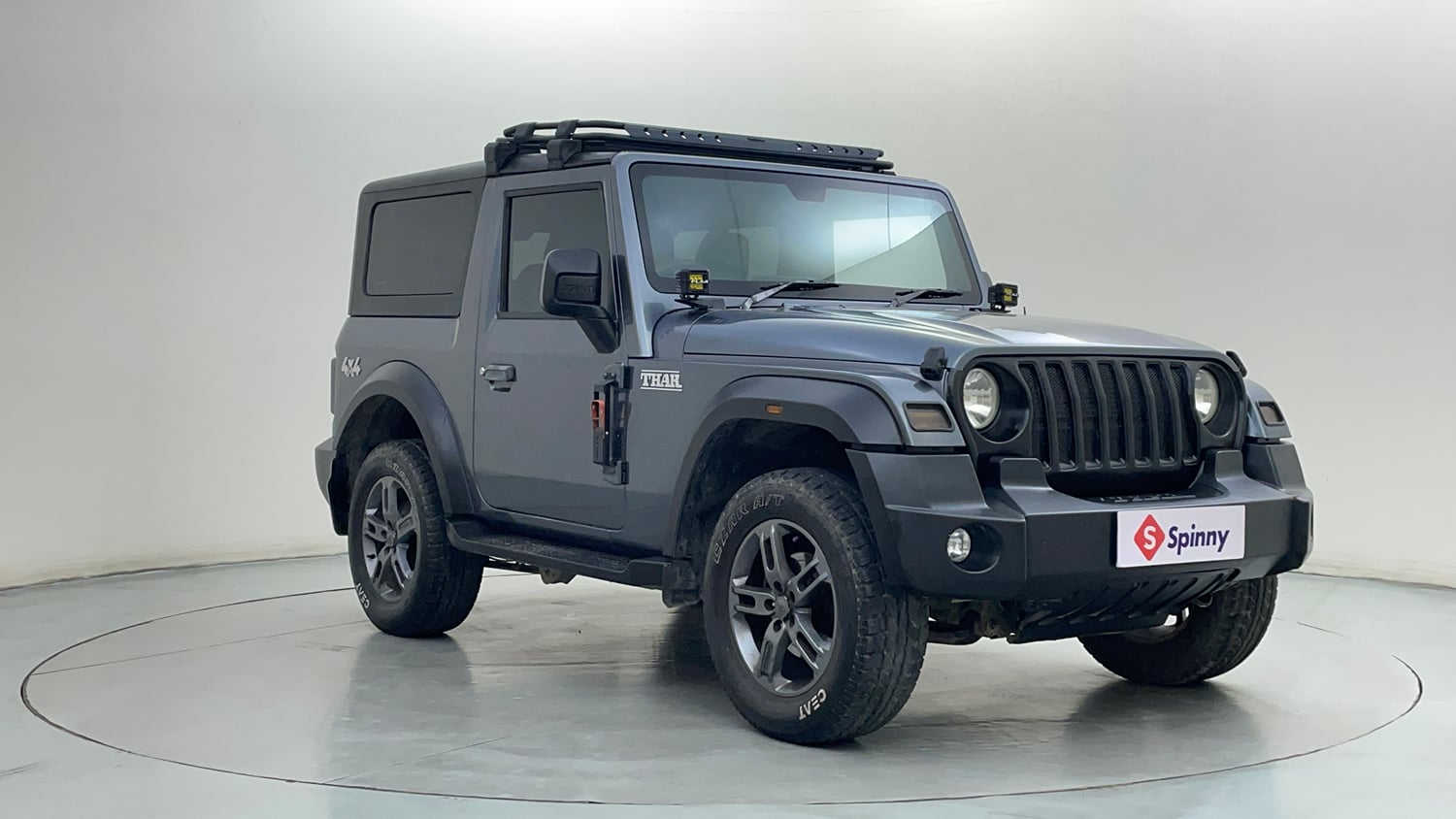Used 2022 mahindra Thar LX Hard Top Petrol MT 4WD Petrol Manual exterior RIGHT FRONT CORNER VIEW