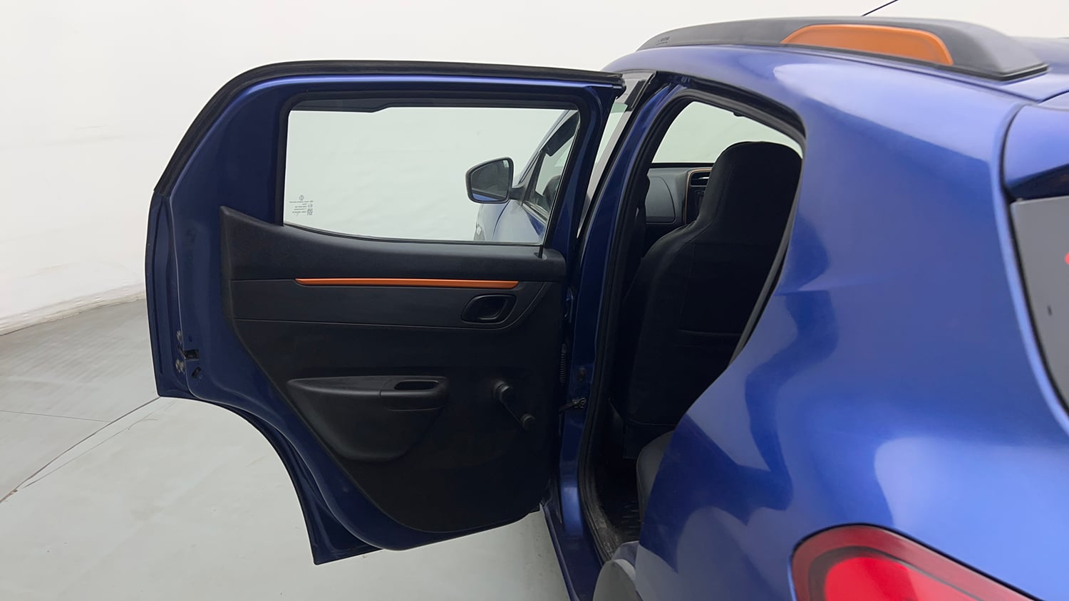 Used 2018 Renault Kwid CLIMBER 1.0 Petrol Manual interior LEFT REAR DOOR OPEN VIEW